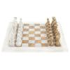 Шахматы "Стандарт" мрамор, ракушечник доска 30х30см фото 2 — 