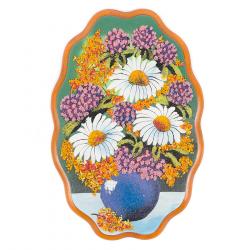 Картина с рисунком из каменной крошки &quot;Натюрморт ромашки&quot; 29х19 см — 