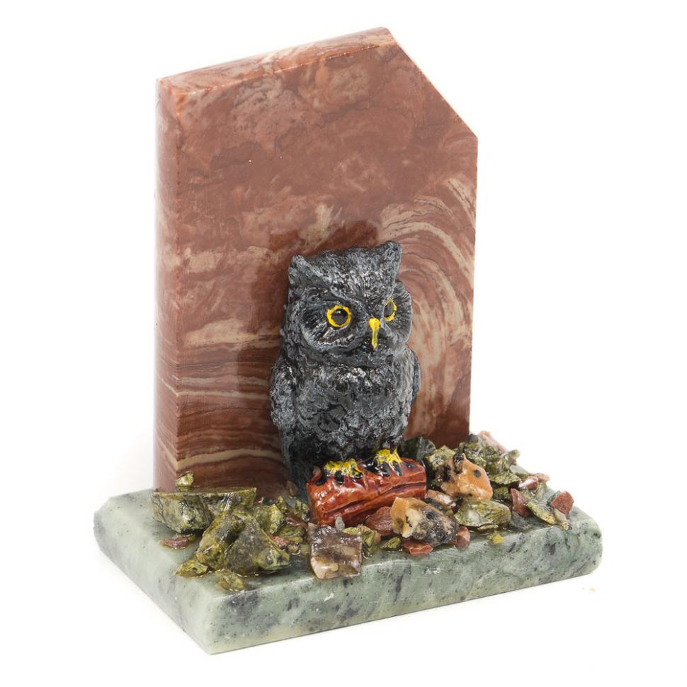 Сувенир "Филин у скалы" лемезит фото 1 — 