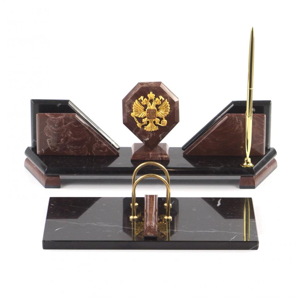 Письменный набор "Эталон" с гербом РФ фото 1 — 