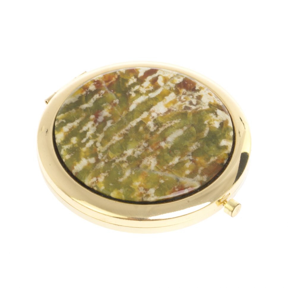 Зеркало круглое благородный офит цвет золото фото 1 — 