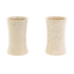 Набор стопок 2 шт из ракушечника 60 мл 5х5х8 см (2х3,5)(2) — 
