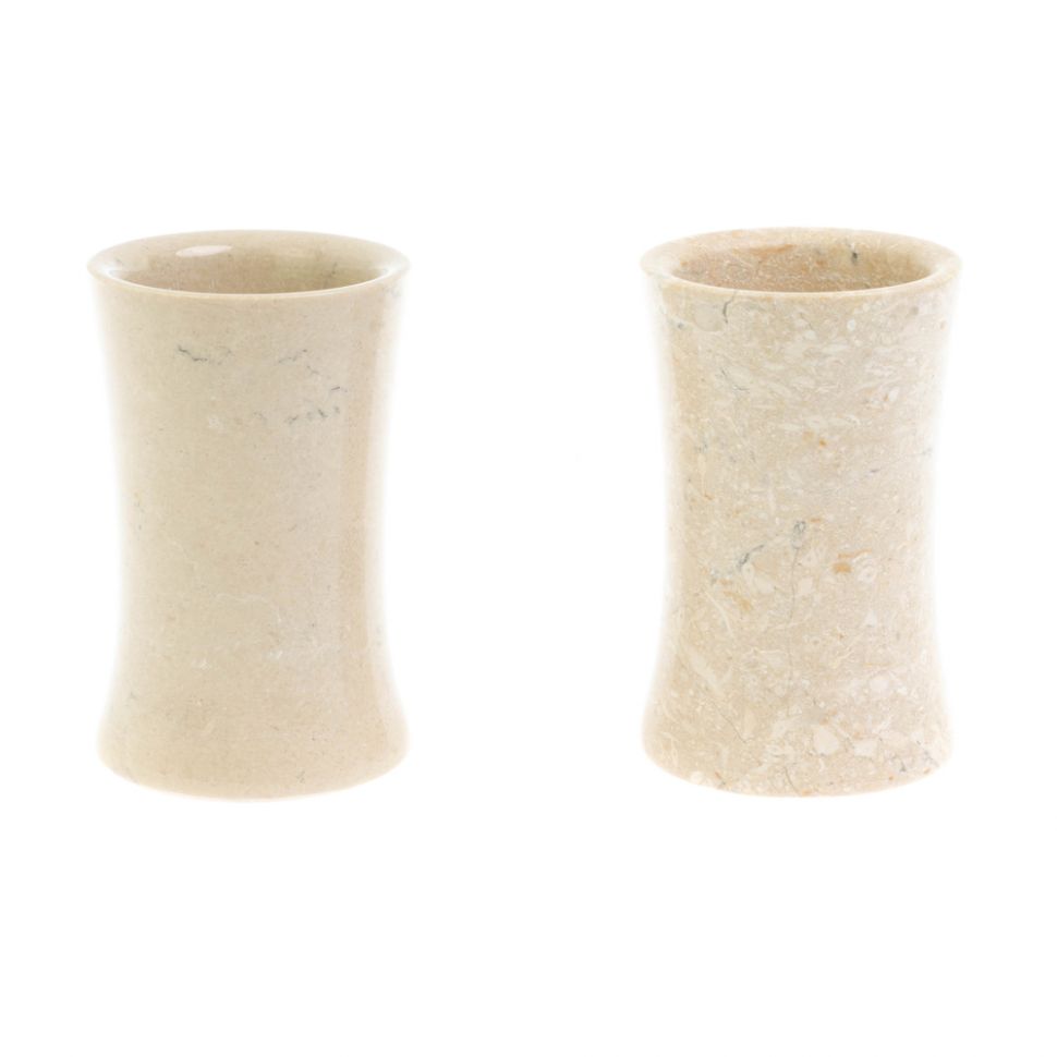 Набор стопок 2 шт из ракушечника 60 мл 5х5х8 см (2х3,5)(2) фото 1 — 