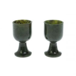 Набор рюмок на ножке из нефрита 30 мл 4х4х7 см — 
