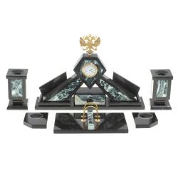 Письменный набор &quot;Герб РФ&quot; камень офиокальцит — 