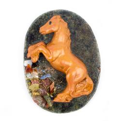 Магнит &quot;Лошадка&quot; змеевик — 