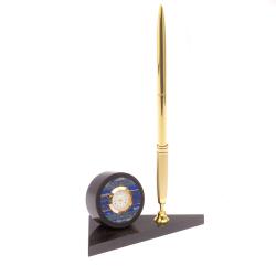 Сувенирные часы с ручкой камень лазурит — 