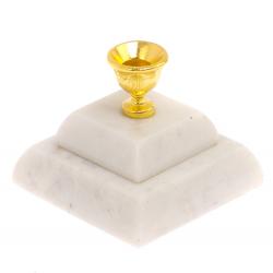 Подсвечник церковный двойной из мрамора 5х5х4 см — 