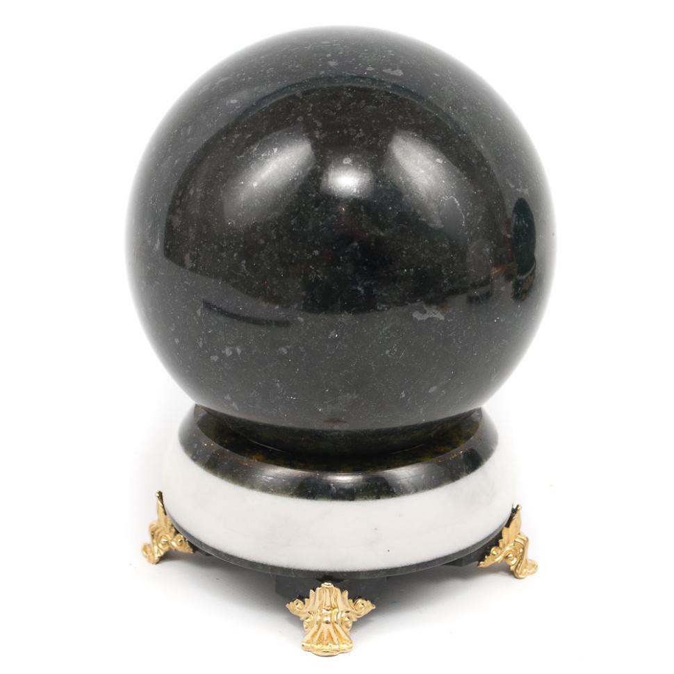 Шар "Антистресс" черный змеевик 11см фото 1 — 