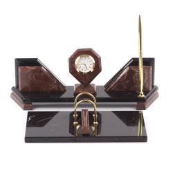 Настольный набор из камня &quot;Эталон&quot; лемезит — 