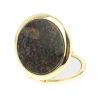 Зеркало круглое из камня эвдиалит цвет золото фото 2 — 