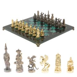 Шахматы подарочные &quot;Шахерезада&quot; 40х40 см шабровский змеевик — 