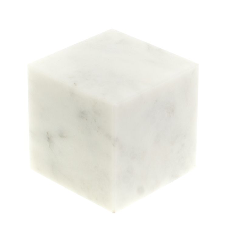 Куб 50 мм белый мрамор фото 1 — 