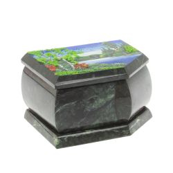 Шкатулка с расписной крышкой &quot;Лето&quot; 11х9х6,5 см — 