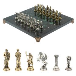 Шахматы &quot;Атлас&quot; доска 28х28 см шабровский змеевик — 