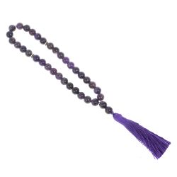 Четки из камня аметист круглые 35 бусин — 