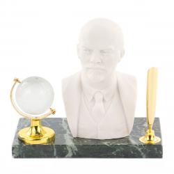 Подставка под ручку &quot;Бюст Ленина&quot; змеевик мрамолит — 