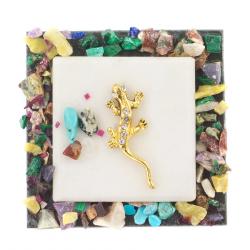 Магнит &quot;Ящерица на камне&quot; — 