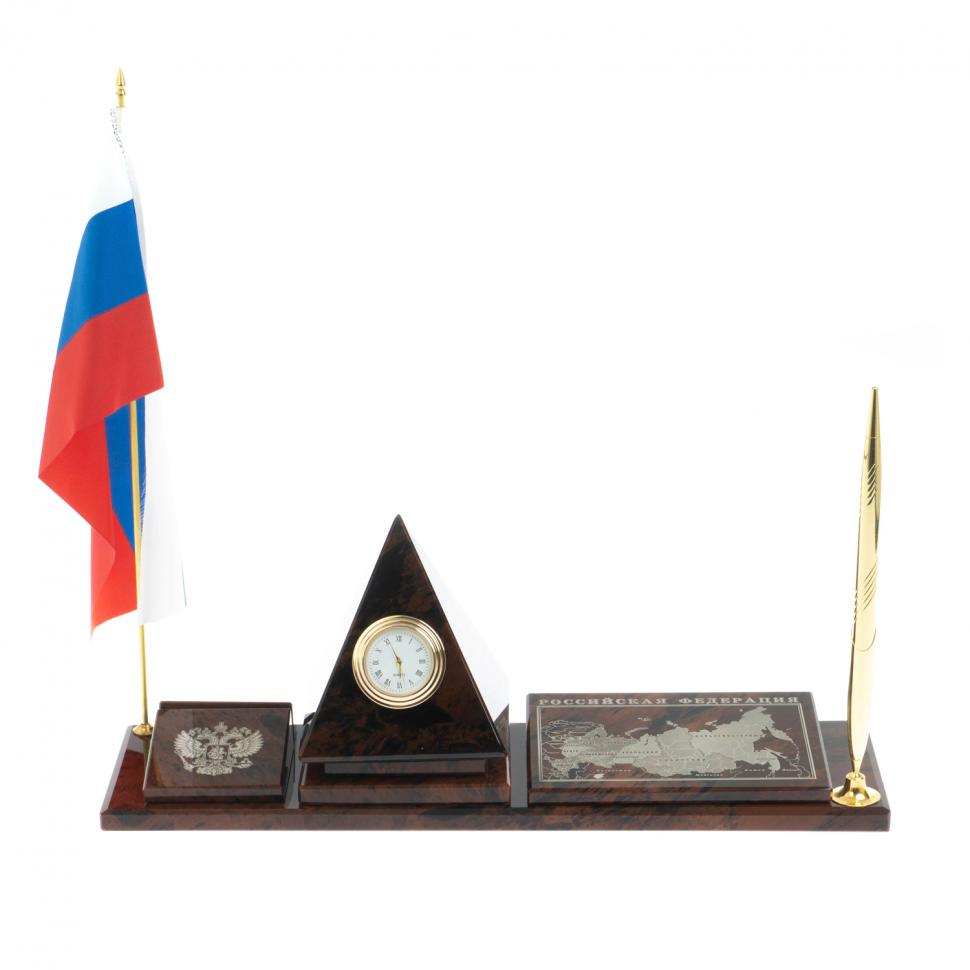 Мини-набор "Карта-пирамида" коричневый обсидиан фото 1 — 