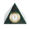 Часы "Пирамида" камень змеевик темный 8х8х7 см фото 1 — 