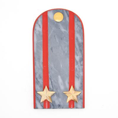 Сувенирный магнит "Погон Подполковник МВД" камень мрамор фото 1 — 