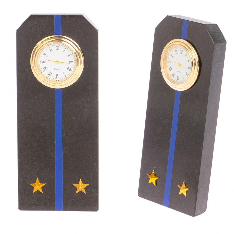 Часы "Погон лейтенант Авиации ВМФ" из змеевика фото 1 — 