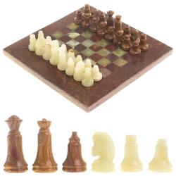 Шахматы &quot;Сувенирные&quot; из оникса доска 20х20 см — 