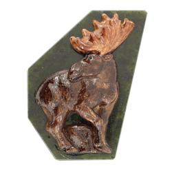 Магнит &quot;Лось&quot; змеевик — 