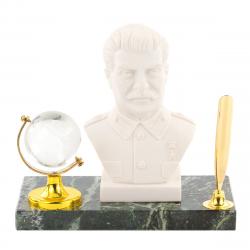 Подставка под ручку &quot;Бюст Сталина&quot; змеевик мрамолит — 