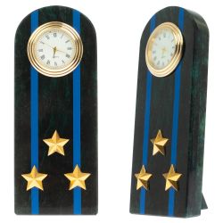 Часы-погон &quot;Полковник МЮ&quot; камень змеевик — 