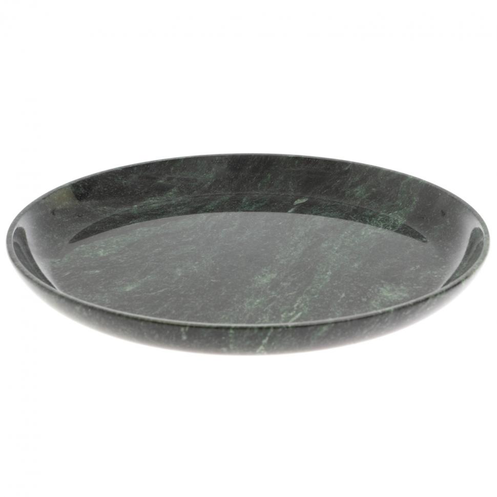 Тарелка-блюдо из змеевика 22х22х2,5 см фото 1 — 