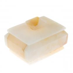 Шкатулка из розового оникса 9,5х6,5х6 см — 