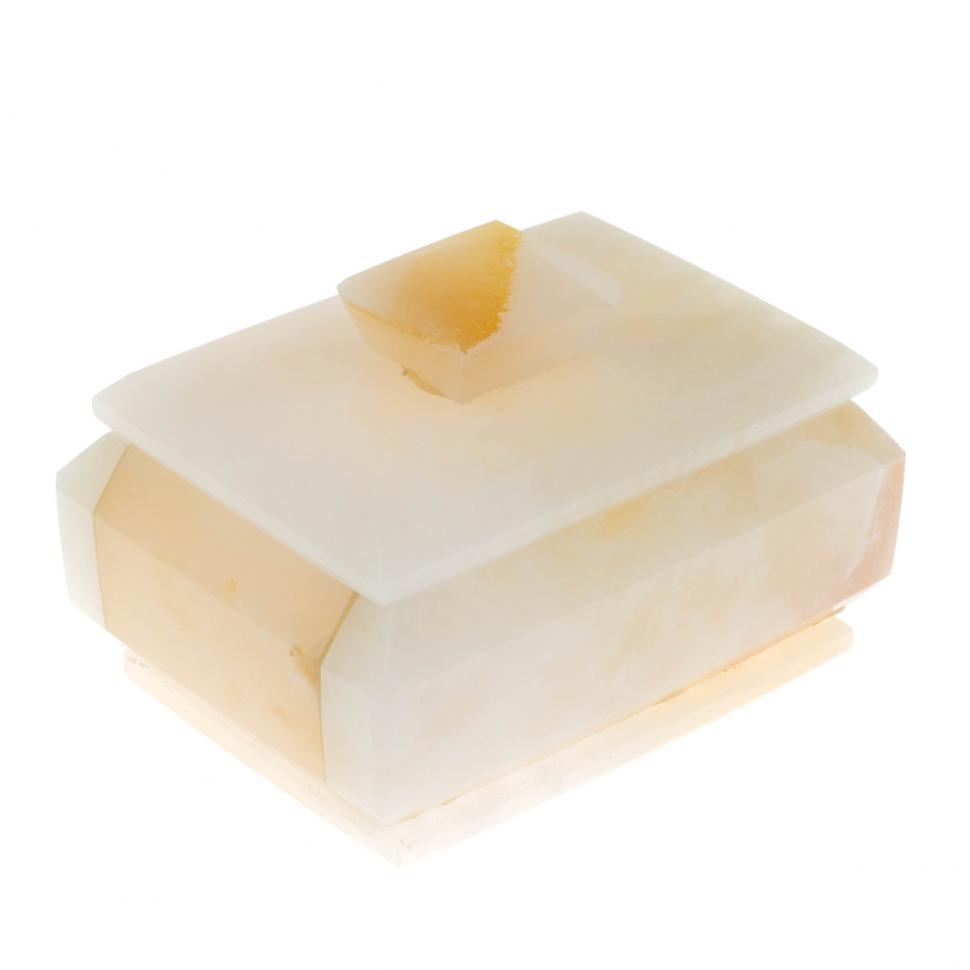 Шкатулка из розового оникса 9,5х6,5х6 см фото 1 — 