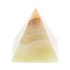 Пирамида из камня оникс зелено-коричневый 3,5х3,5х3,6 см (1,25) фото 2 — 