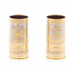 Набор из двух стопок &quot;Герб России&quot; 40 мл Златоуст — 