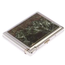 Портсигар на 20 сигарет с зажигалкой камень серафинит — 