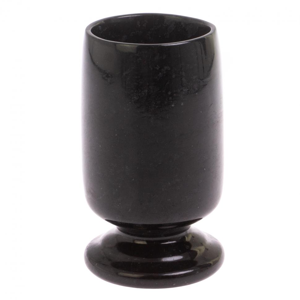 Карандашница из черного змеевика 5х5х11,5 см фото 1 — 