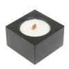 Свеча квадратная из черного змеевика 7х7х4,3 см фото 1 — 