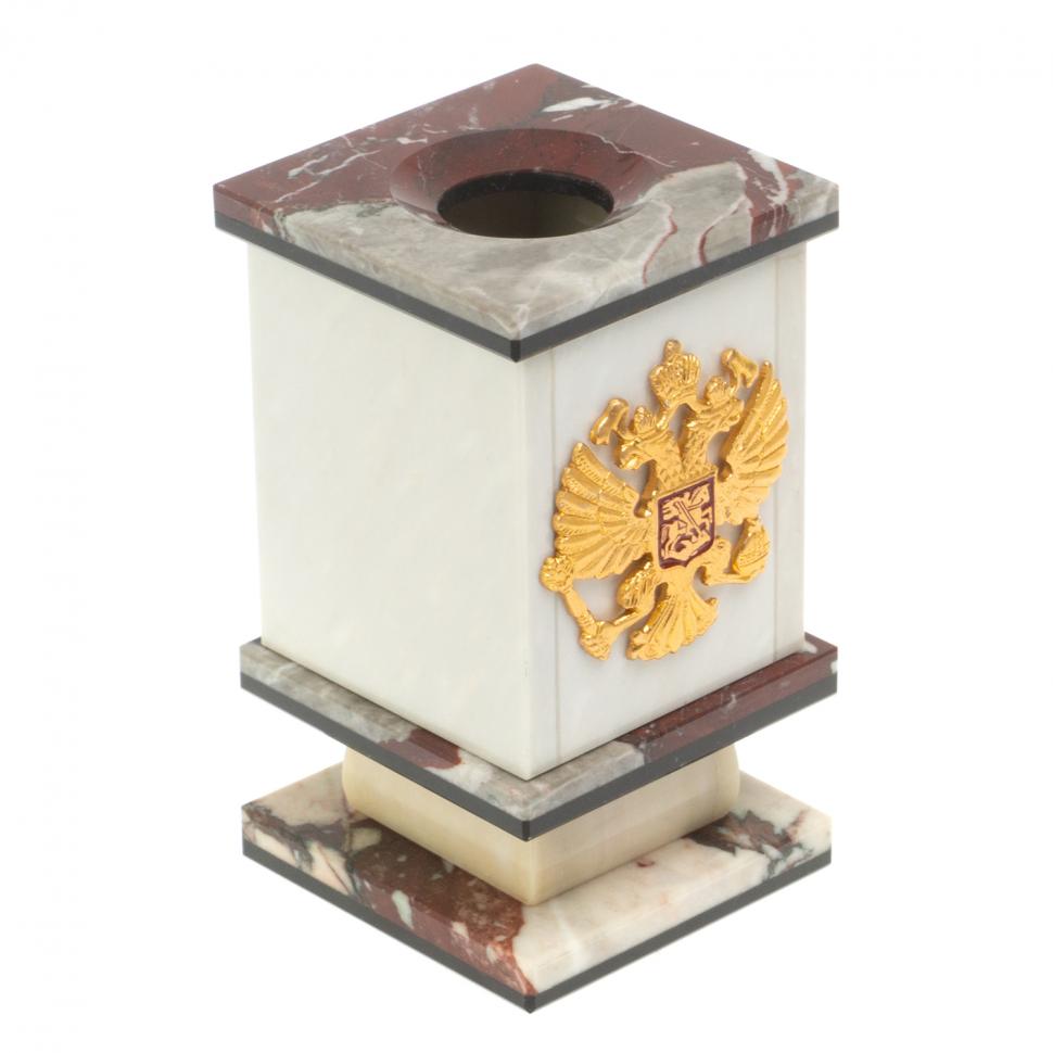 Карандашница "Герб РФ" из креноида фото 1 — 