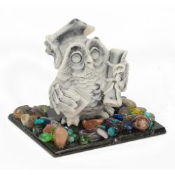 Сувенир &quot;Филин ученый&quot; из мрамолита — 