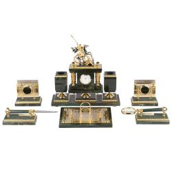 Настольный набор из нефрита &quot;Георгий Победоносец&quot; — 