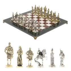 Шахматы сувенирные &quot;Русь&quot; доска 40х40 см камень мрамор лемезит — 