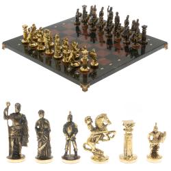 Подарочные шахматы из бронзы &quot;Римские&quot; 44х44 см лемезит — 