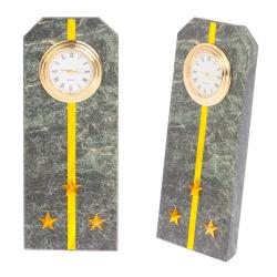 Часы &quot;Погон старший лейтенант таможни&quot; камень змеевик — 