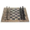 Шахматы "Дебют" мрамор, ракушечник доска 38х38 см фото 2 — 