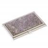 Карманная визитница камень лепидолит цвет серебро фото 1 — 