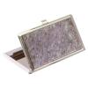Карманная визитница камень лепидолит цвет серебро фото 2 — 