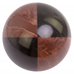 Шар из лемезита и черного змеевика 12,5 см — 