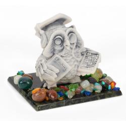 Сувенир &quot;Филин бухгалтер&quot; из мрамолита — 