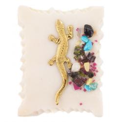 Магнит &quot;Ящерица&quot; белая — 